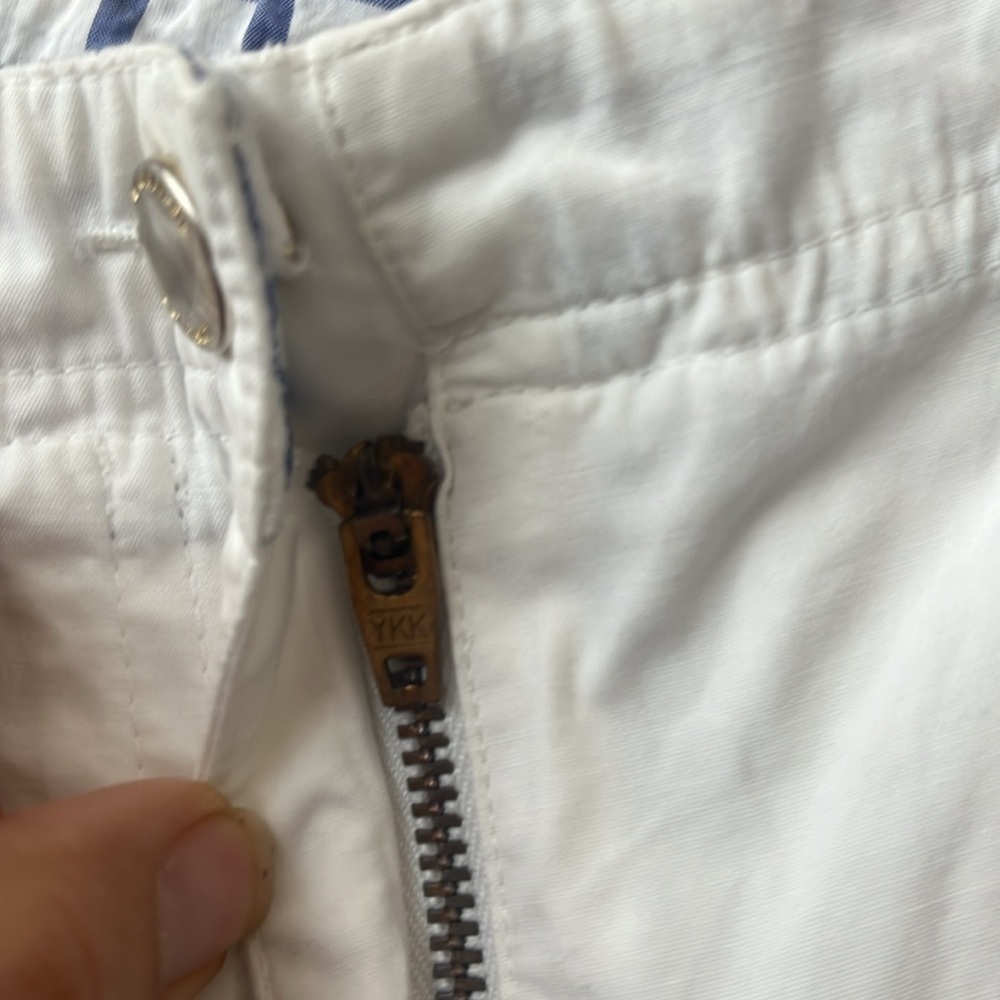 Vintage Lauren Ralph Lauren White Bermuda Buckle Short - Picture 6 of 11